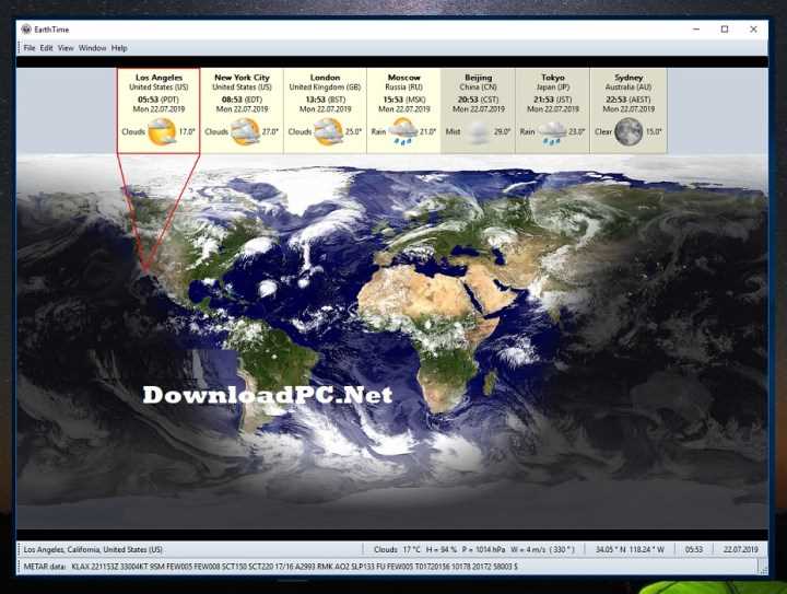 DeskSoft EarthTime 5111 + Полная версия + Кряк